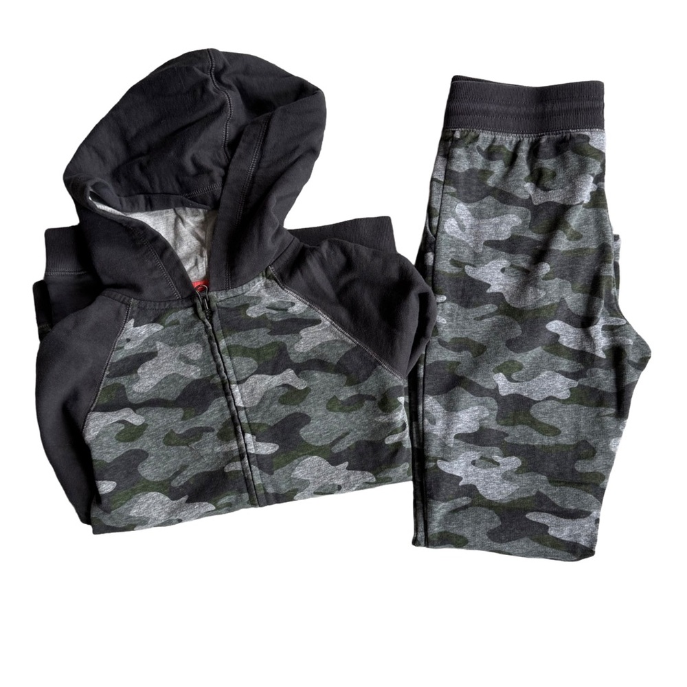 OshKosh B'gosh Camouflage Jogger Set Size 10 EUC